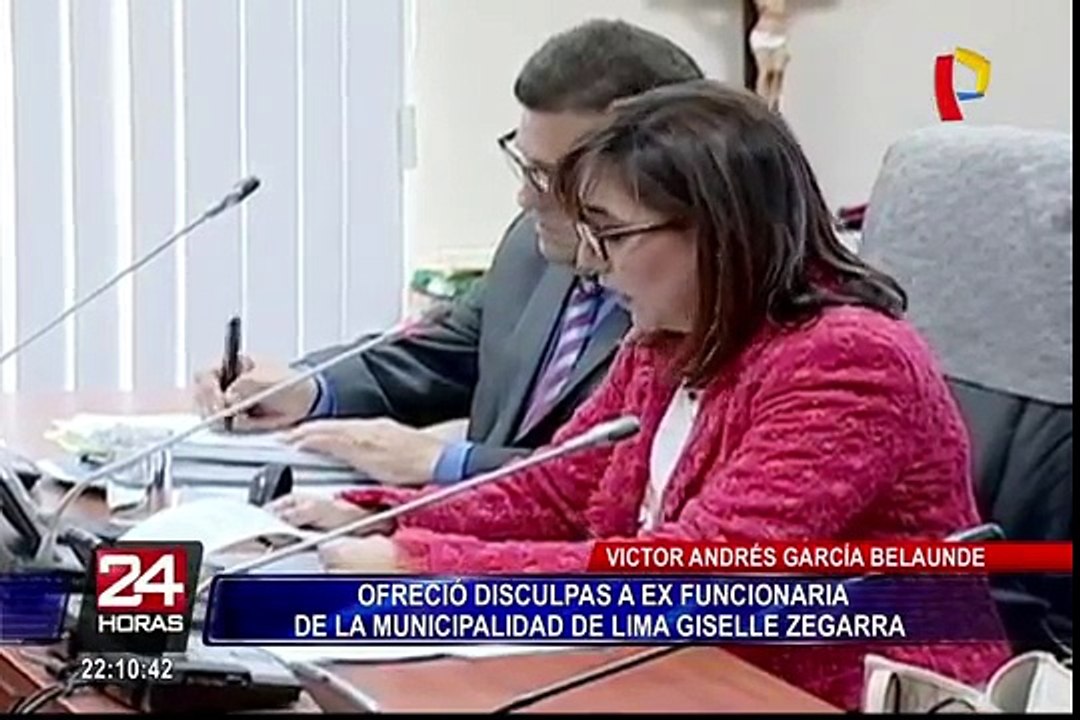Víctor A. García Belaunde pidió disculpas a ex funcionaria de la Municipalidad de Lima
