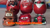 Disney Pixar Cars, Kinder Egg Surprise, with Lightning McQueen, Mater, and Francesco