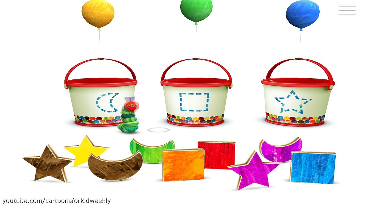 Very Hungry Caterpillar Shapes - Basic Shapes - Learning Game for Kids & Children