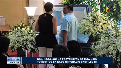 DOJ, nag-alok ng proteksyon sa mga nais tumestigo sa kaso ni Horacio Castillo III