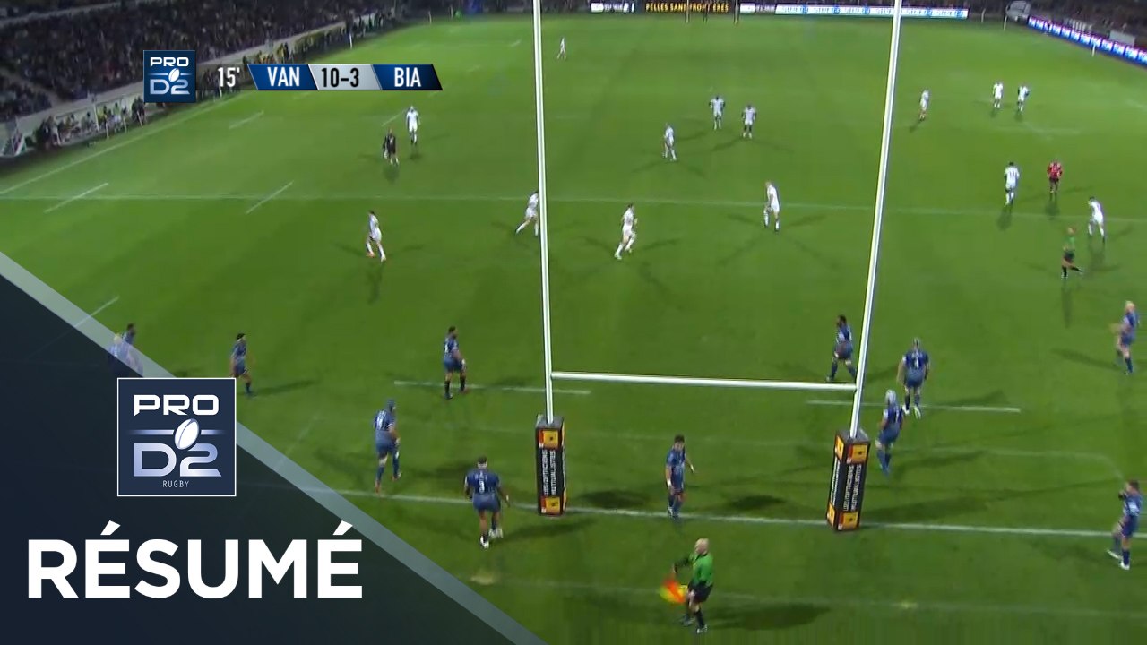 PRO D2 - Résumé Vannes-Biarritz: 22-16 - J6 - Saison 2017/2018