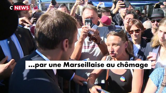 Une Marseillaise interpelle Emmanuel Macron: Oui ça a été voté avant, mais vous êtes président aujourd'hui et c'est à v