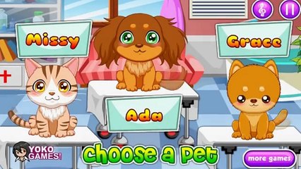 Et bébé soins dessin animé docteur amusement amusement des jeux hôpital enfants animal de compagnie avec Animation animale