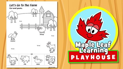 Farm Animal Activity for Kids | Maple Leaf Learning Playhouse