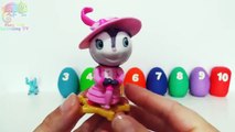 Learn to Count 1 to 10 Play Doh Surprise Eggs Teletubbies Sheriff Callie Pocoyo PlayDohLearningTV