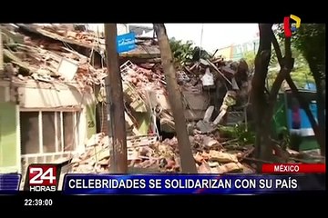 Terremoto en México: celebridades se solidarizan con su país