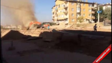 Doğal gaz hattında patlama !