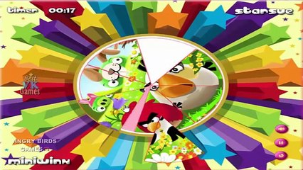 Angry Birds Round Puzzle Game Walkthrough All Levels 1-5
