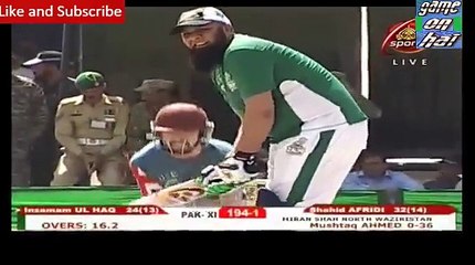 Shahid Afridi vs Mushtaq Ahmad in Peace Cup T20 Match- 21 Sep 2017