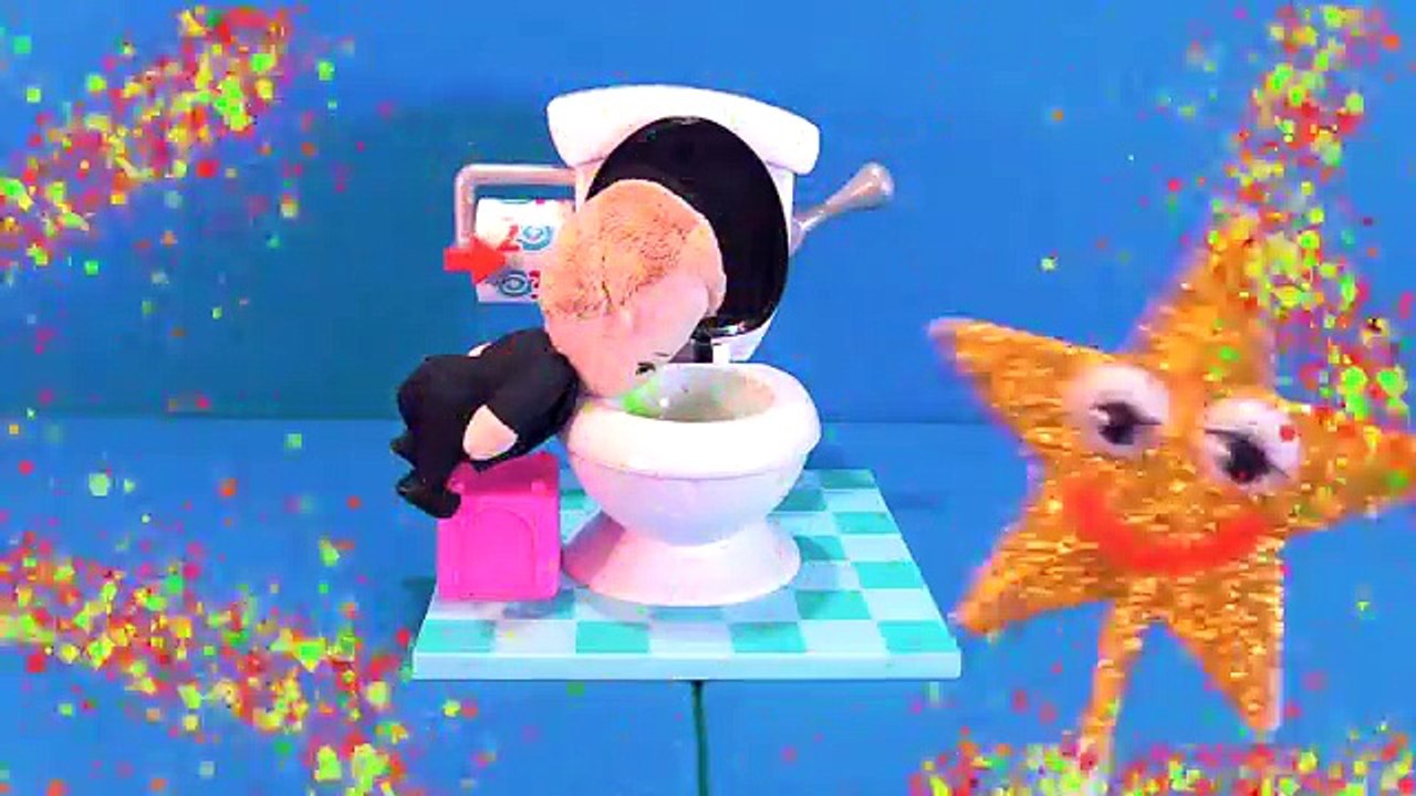 THE BOSS BABY Gets Sick, Pukes and Needs Shot | Kids Video with Toys + Bad Dolls