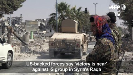 US-backed force says 'victory near' against IS in Syria's Raqa