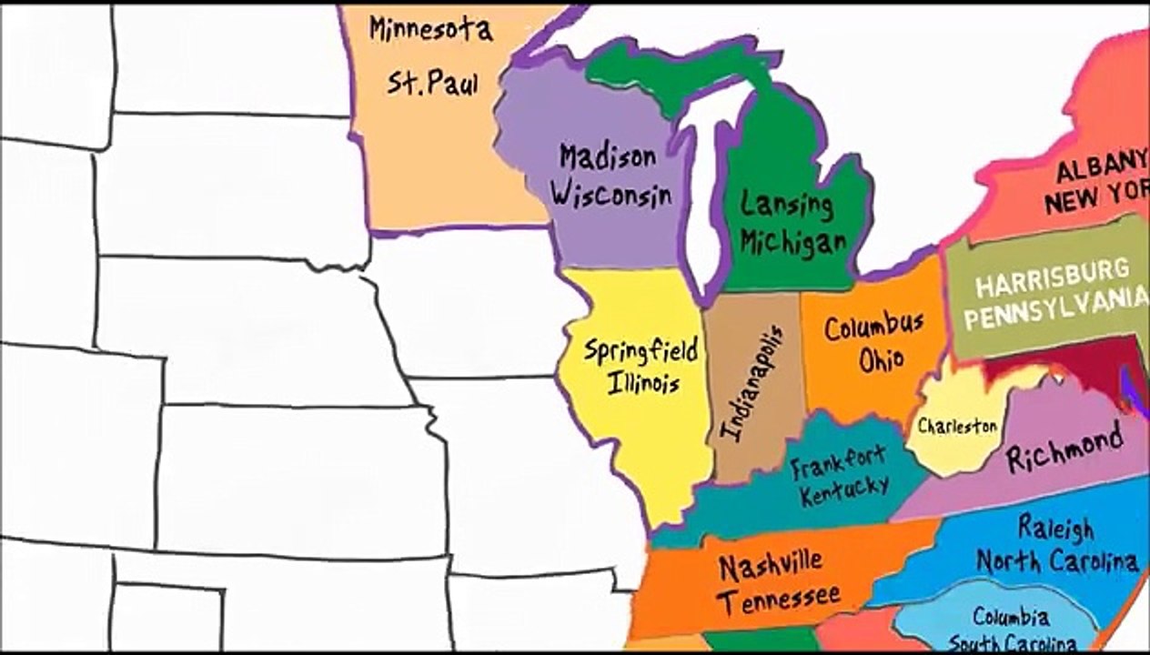 The 50 States And Capitals Song Silly School Songs Video Dailymotion