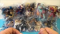 2001 DC SUPER HEROES SET OF 9 JACK IN THE BOX KIDS MEAL TOYS VIDEO REVIEW