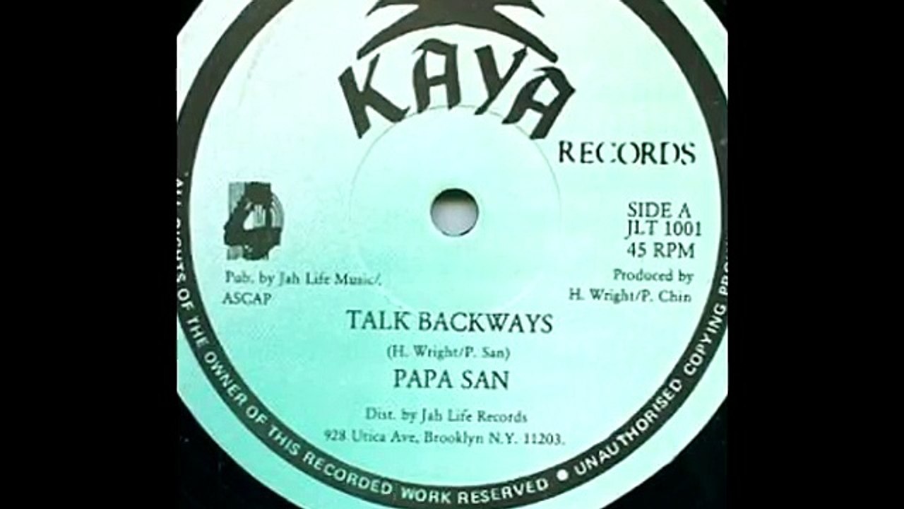 Papa San - Talk Backways