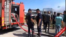 Antalya’da otobüs alev alev yandı