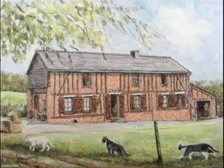 Aquarelle paysage d'ardenne de Mr RAVENAUX