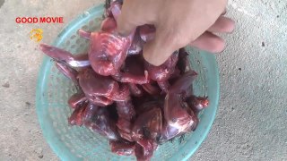 Eat Strange Foods - Eating Live Larvae Coconut Worm At Pailin Province In My village -strang cooking