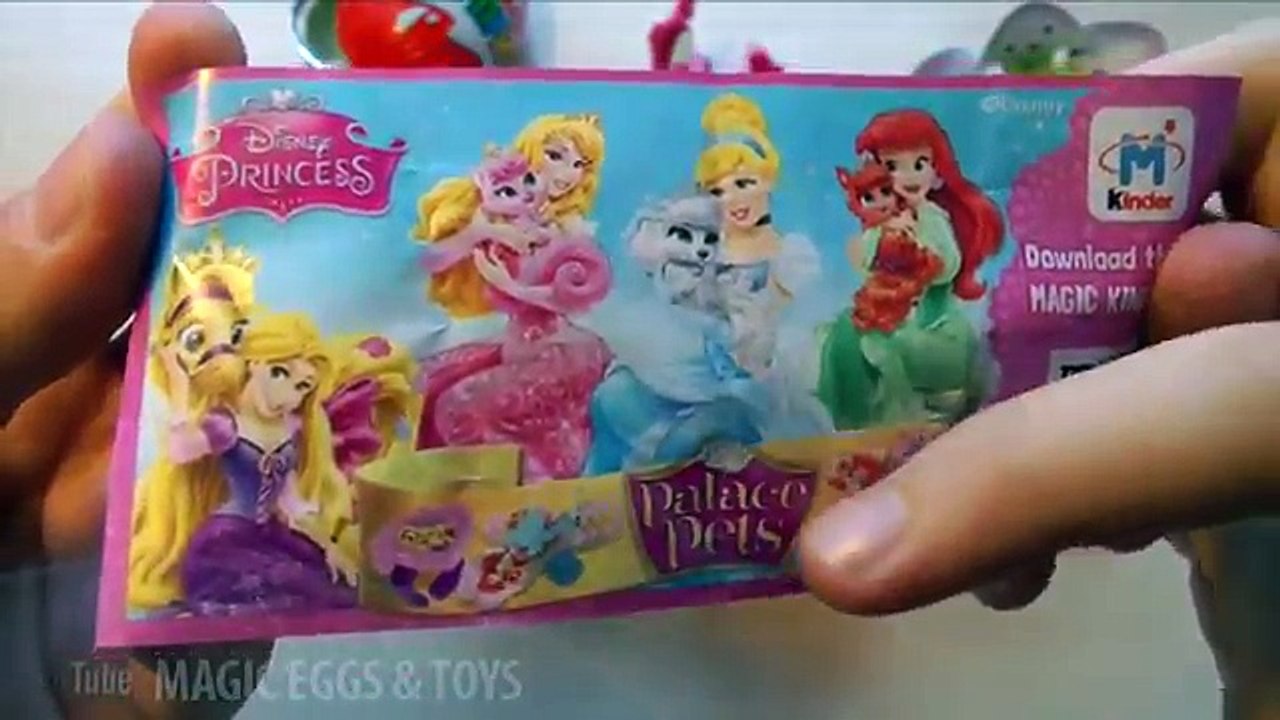 Распаковываем Киндер Сюрприз Королевские Питомцы (Kinder Surprise Disney Princess - Palace