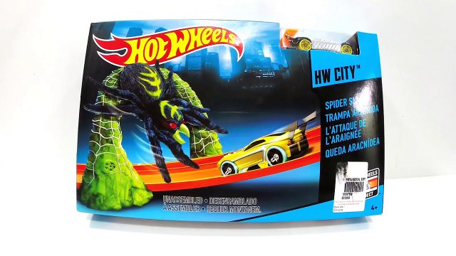 Pista Hot Wheels Queda Aracnídea ou Spider Slam HW City Track Set