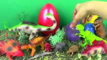 DINOSAUR Surprise Eggs with Indominus Rex Jurassic World Dinosaurs Toys! Toy Box Magic