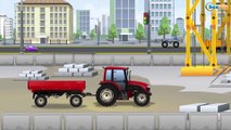 Мультфильмы для Детей про Машинки - Трактор Павлик едет на Стройку