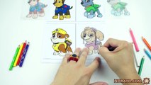 Paw Patrol Brave Rescues How to Draw Paper Toys With Shurinkles 슈링클스 포 패트롤 강아지 구조대