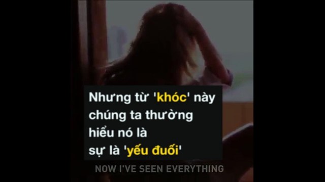 Đôi khi khóc không phải vì chúng ta yếu đuối, mà bởi vì chúng ta mệt mỏi trong chính sự mạnh mẽ của mình