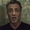 Sylvester Stallone on set of ESCAPE PLAN 3 with Dave Bautista