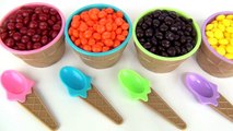 Learn Colors with SKITTLES Candy Toy Surprises in Ice Cream Cups, Shopkins Season 5 / TUYC