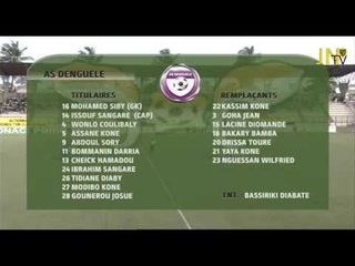 23eme journée de la ligue 1 ASEC Mimosas - AS Denguélé
