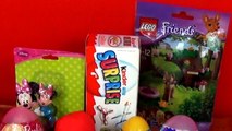 Lego Freinds Barbie Minnie Hello Kitty Kinder Surprise Eggs unboxing by TheSurpriseEggs