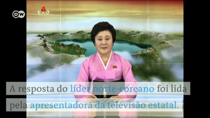 Líder da Coreia do Norte responde à ameaça de Donald Trump