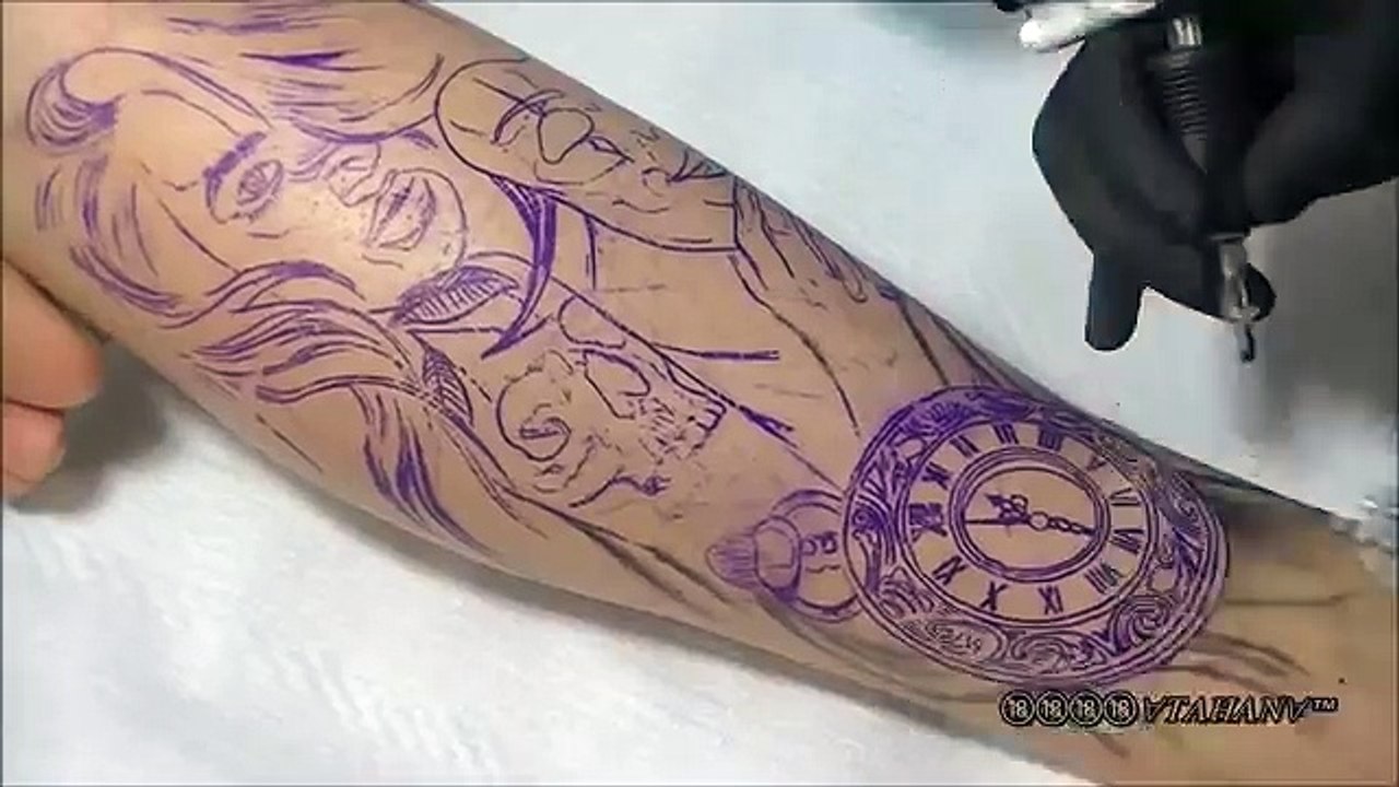 PROSES PEMBUATAN TATTO.TIMELAPSE 3.