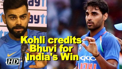 Kohli credits Bhuvi for India's victory against Australia