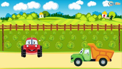 Мультики про машинки для Детей Трактор и Грузовичок Собирают Урожай Новые мультфильмы