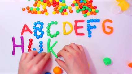Learn The ABC Alphabets with M&Ms and Play Doh