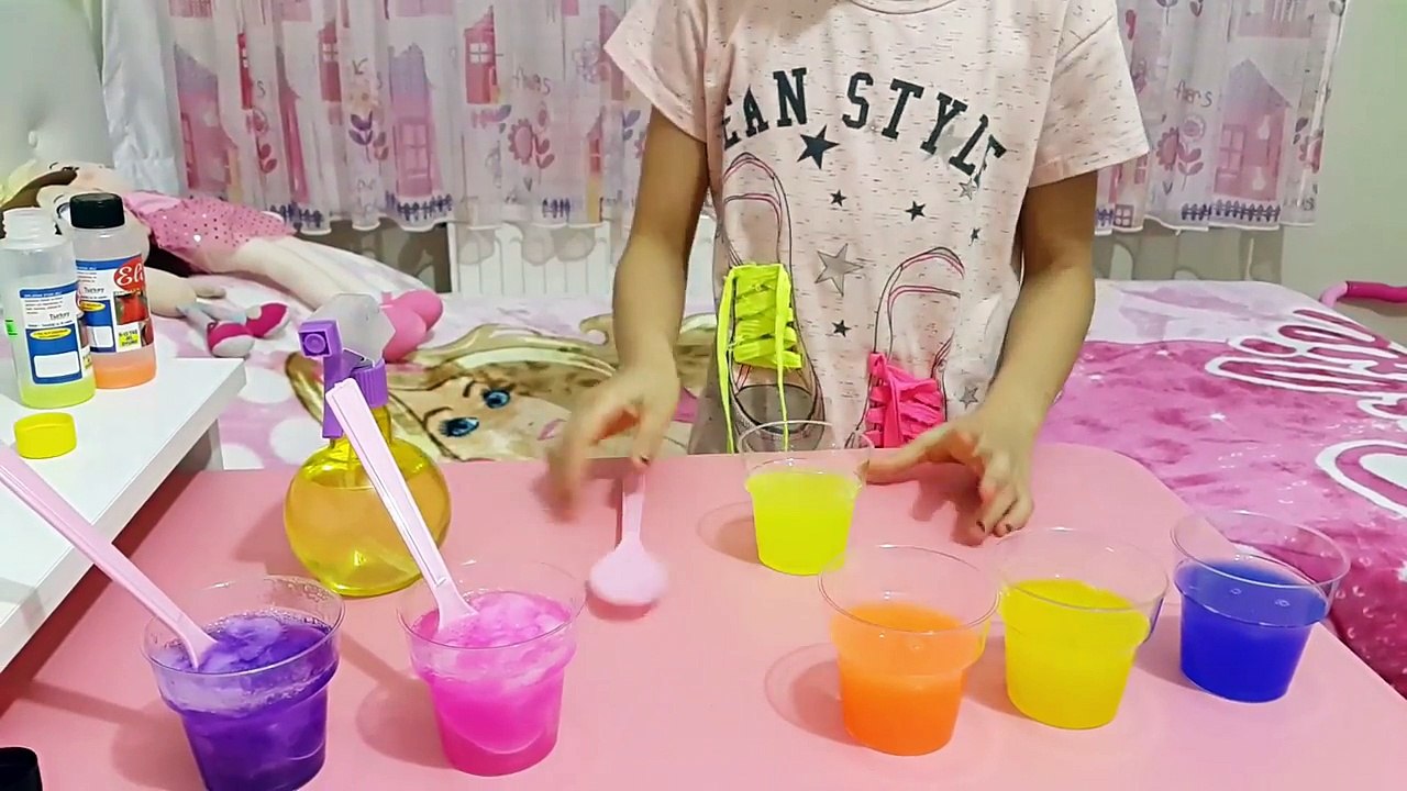 Melike 6 Renk Şipşak Slime Yapıyor | Make 6 Colors Fast Slime
