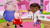 Peppa Pig vai ao dentista da Doutora Brinquedo com papai pig totoykids