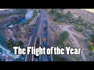 Drone Pilot Shows Extreme Skill During Train Side Flight