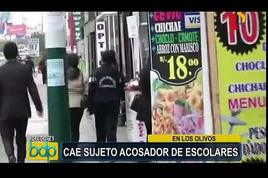 Los Olivos: capturan a sujeto que acosaba a menores de edad