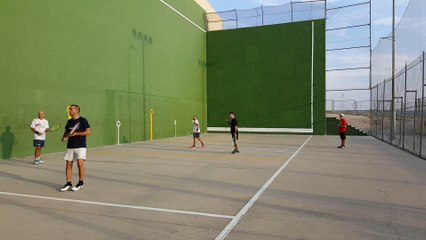 Frontenis open de Rivas grupo D Carmona y Nacho vs Ricardo y Dani