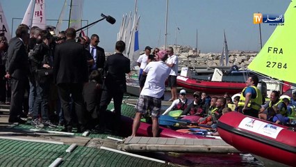 الرئيس الفرنسي ماكرون يقوم بزيارة مارسيليا تحسبا للألعاب الألومبية 2024