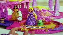 NEW Glitter Glider Castle Magic Clip Dolls Frozen Elsa, Merida, Belle, Cinderella DisneyCarToys