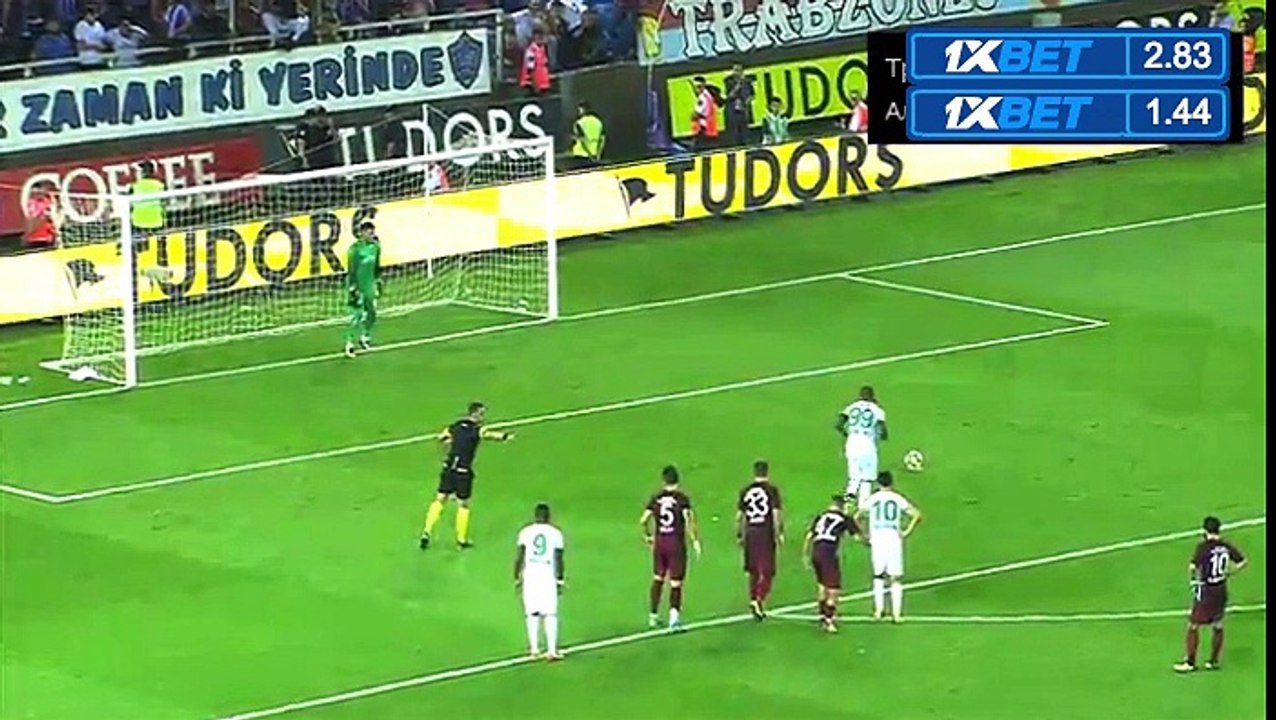 Vagner Love Penalty GOAL Trabzonspor 3 - 3 Alanyaspor - 22.09.2017