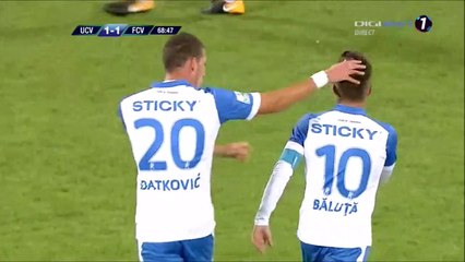 1-1 Alexandru Băluță Goal Romania  Divizia A - 22.09.2017 CS Univ Craiova 1-1 FC Voluntari