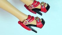 Easy DIY Barbie / Doll Custom Shoes - How to recycle basic doll shoes