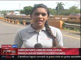 Daños en puente sobre río Verde, La Vega, provoca caos en tránsito autopista Duarte-Video
