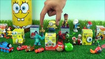 6 EPIC Kinder Surprise Eggs - Spongebob Squarepants - Angry Birds - Despiciable Me Movie (Minions)