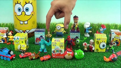 6 EPIC Kinder Surprise Eggs - Spongebob Squarepants - Angry Birds - Despiciable Me Movie (Minions)