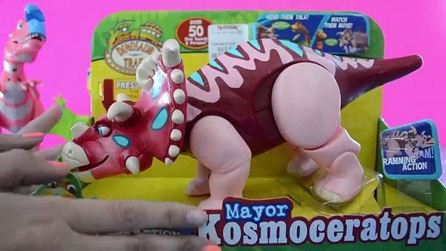 Dinosaur Train toys Mayor Kosmoceratops Extreme InterAction videos for children